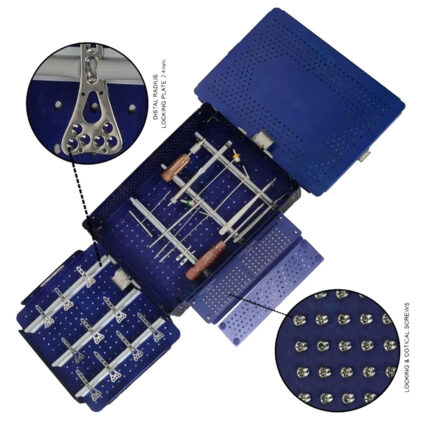 Distal Radius 2.4 mm Orthopedic Best Instrument Set Aluminum Box Screw And Plate